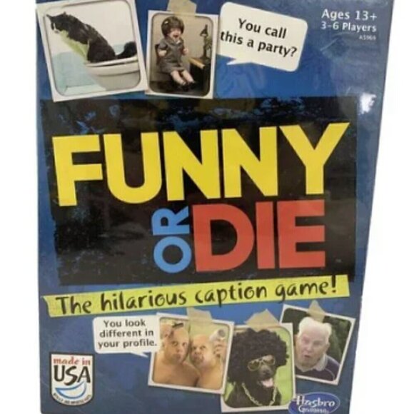 NIB Funny or Die Board Game - Hasbro Gaming 2013 Edition New Sealed - Picture 1 of 8